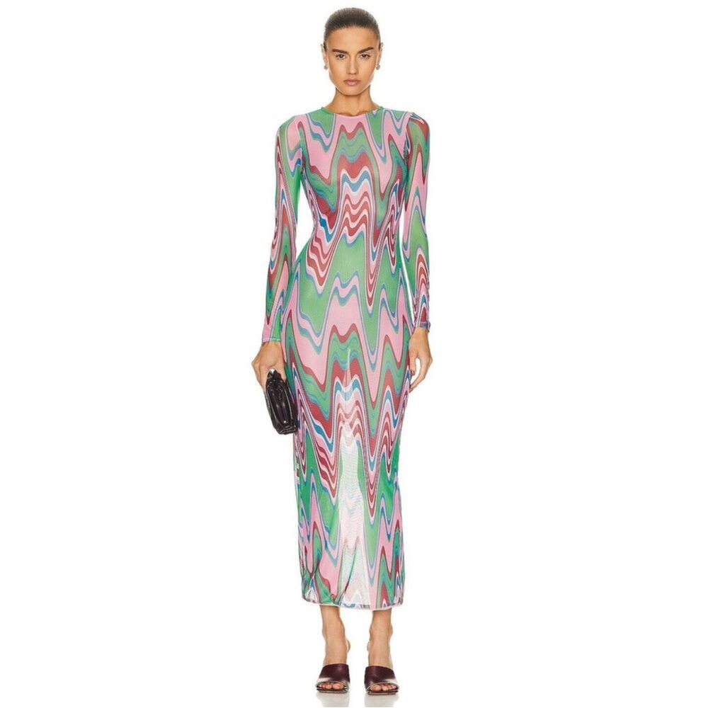 PatBO Vibrant Tulle Maxi Dress
